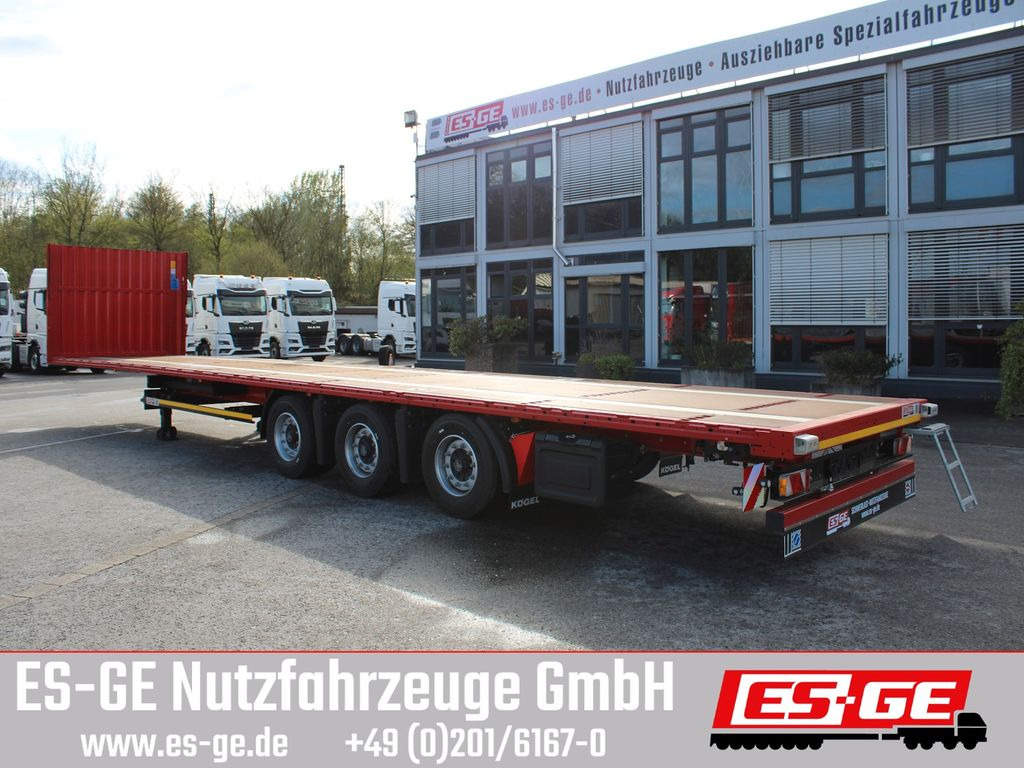 Dropside/ Flatbed semi-trailer Kögel 3-Achs-Mega Chassis