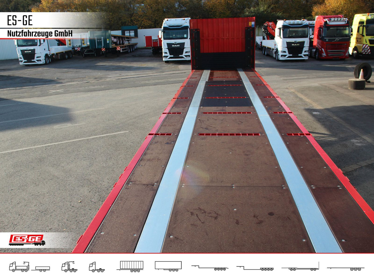 Dropside/ Flatbed semi-trailer Kögel Multi Chassis. Rungen