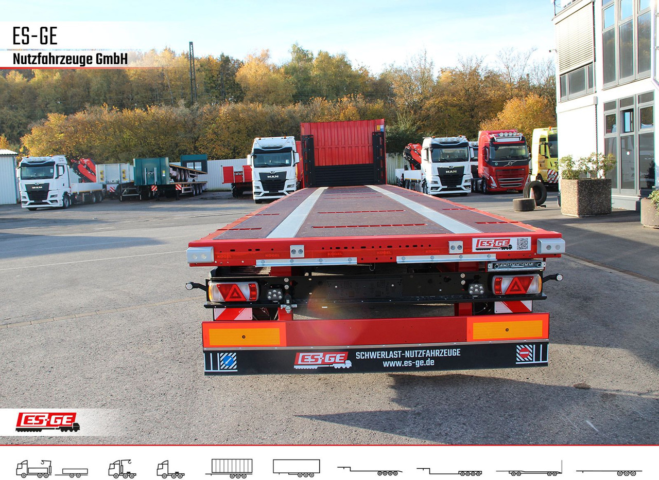 Dropside/ Flatbed semi-trailer Kögel Multi Chassis. Rungen