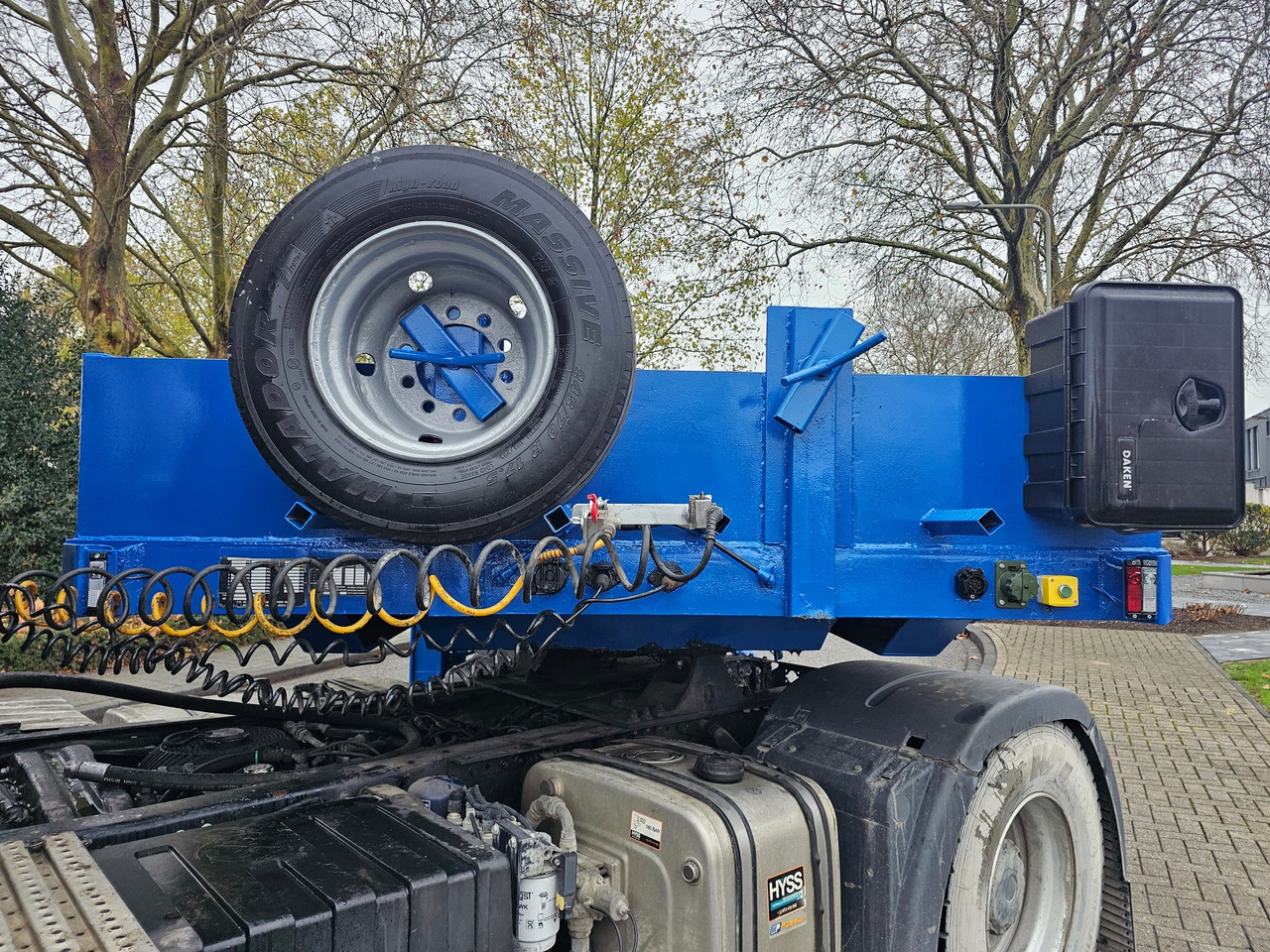 Dropside/ Flatbed semi-trailer Nooteboom MCO-58-04V Telescopic