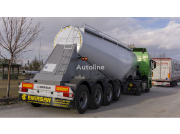 New Tank semi-trailer for transportation of cement EMIRSAN 2022 4 Axle Cement Tanker Trailer: picture 1