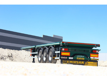 New Dropside/ Flatbed semi-trailer EMIRSAN Immediate Delivery From Stock 13.60 METER FLATBED: picture 3