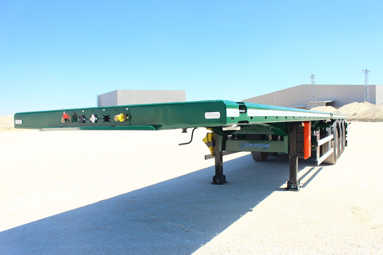 New Dropside/ Flatbed semi-trailer EMIRSAN Immediate Delivery From Stock 13.60 METER FLATBED: picture 6
