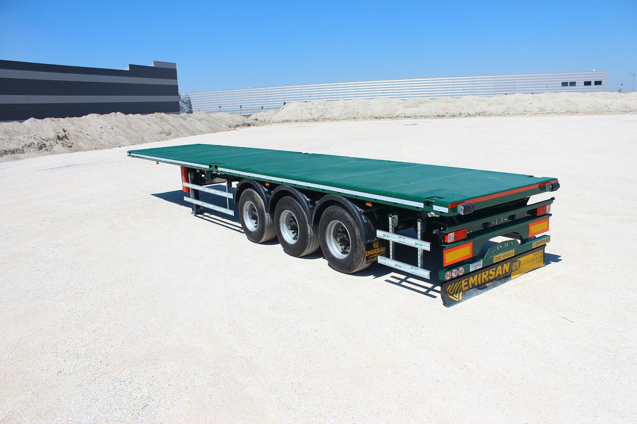 New Dropside/ Flatbed semi-trailer EMIRSAN Immediate Delivery From Stock 13.60 METER FLATBED: picture 2