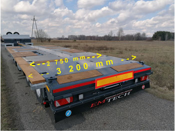 New Low loader semi-trailer EMTECH 4.NNZ-1R-2N (2 750 !, NA) - Z MAGAZYNU / ST: picture 1