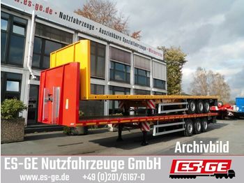 New Dropside/ Flatbed semi-trailer ES-GE 3-Achs-Sattelanhänger - Rungen: picture 1