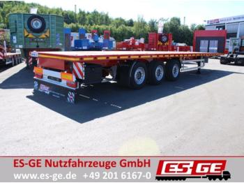 Dropside/ Flatbed semi-trailer ES-GE 3-Achs-Sattelanhänger mit Rungen: picture 1