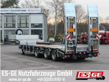 New Low loader semi-trailer ES-GE 3-Achs-Satteltieflader mit Radmulden: picture 1