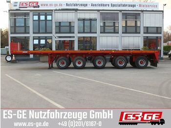 Dropside/ Flatbed semi-trailer ES-GE 5-Achs-Ballastauflieger: picture 1