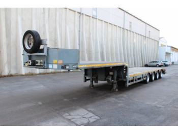 Low loader semi-trailer for transportation of heavy machinery ES-GE S0U 25-29 ausziehbar 6m 2x gelenkt Tiefbett: picture 1