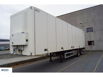 Closed box semi-trailer Ekeri L-2 Citytralle w / full side opening and rear lift: picture 1