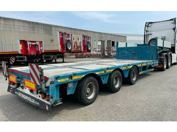 Low loader semi-trailer Faymonville tieflader für SZM mit kran: picture 1