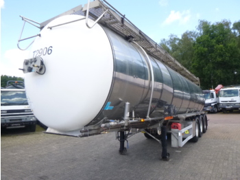 Tank semi-trailer for transportation of chemicals Feldbinder Chemical tank inox 37.5 m3: picture 1