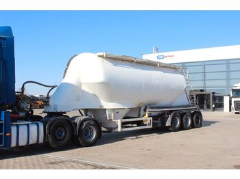 Silo semi-trailer for transportation of silos Feldbinder EUT 34.3, SILO, 3 CHAMBER, 34m3,CEMENT TRANSPORT: picture 1