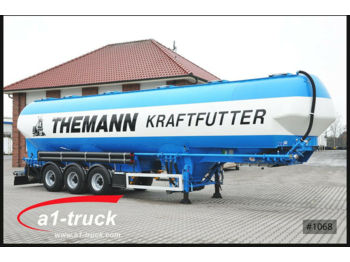 Tank semi-trailer for transportation of silos Feldbinder EUT 60,3 Silo Futter, 4 Kammern Lenkachse: picture 1