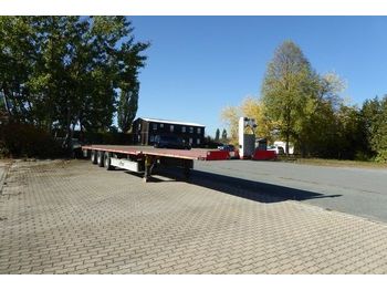 Dropside/ Flatbed semi-trailer Fliegl Plateau 13.850 mm lang, 2 Fahrhöhen: picture 1
