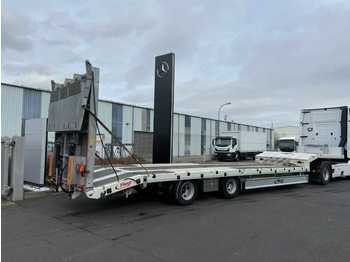 Low loader semi-trailer Fliegl SZS 310 T 2 Achsen hydraulische Rampen Winde: picture 1