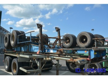 Container transporter/ Swap body semi-trailer Fruehauf 20 ft - spring suspension: picture 1