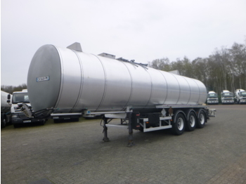 Tank semi-trailer for transportation of fuel Fruehauf Bitumen / heavy oil tank inox 32.2 m3 / 1 comp / ADR 12/2019: picture 1