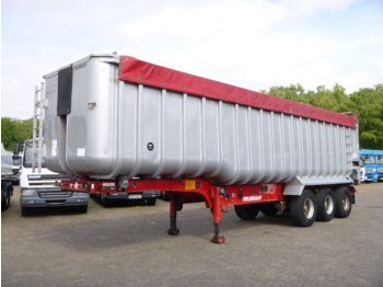 Tipper semi-trailer Fruehauf Tipper trailer alu 52 m3 + tarpaulin: picture 1