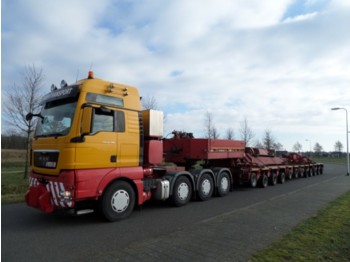 Low loader semi-trailer Goldhofer THP / LTSO Modularset / 12 axle lines with Hydraulic Vesselbed: picture 1