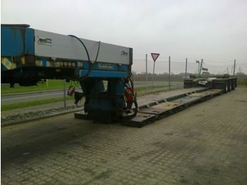 Low loader semi-trailer for transportation of heavy machinery Goldhofer Tiefbett  ausziehbar + hydr. lenkung: picture 1