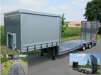 New Low loader semi-trailer HRD 2-Achs Tieflader zum Transport von Gabelstaplern: picture 1