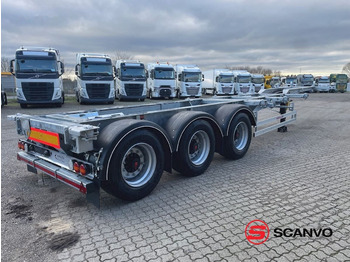 Container transporter/ Swap body semi-trailer Hangler SDS 430 container chassis / multi låse: picture 1
