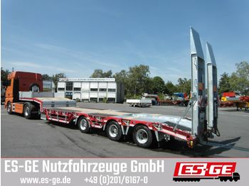 New Low loader semi-trailer Humbaur 3-Achs-Satteltieflader mit Radmulden: picture 1