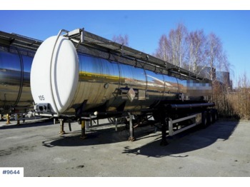 Tank semi-trailer for transportation of chemicals Interconsult STFV3-23CR1 chemical trailer: picture 1