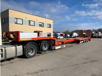 Low loader semi-trailer KASSBOHRER Lowbed + 6M. EXTENDABLE+BDF: picture 1