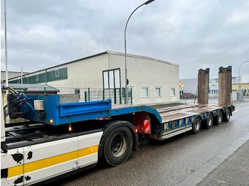 Low loader semi-trailer Kaiser 72 t Hydrl Rampen Seilwinde 4 Achsen Lenkachse: picture 1