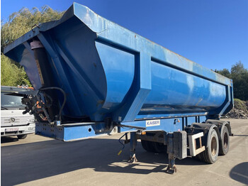 Tipper semi-trailer Kaiser **FULL STEEL-LAMES-DOUBLE TYRE-TAMBOURS**: picture 1