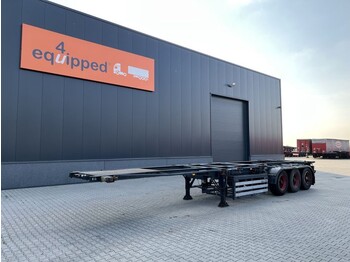 Container transporter/ Swap body semi-trailer Kässbohrer 40FT, 2x 20Ft, extendable, liftaxle, NL-chassis: picture 1