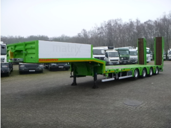 Low loader semi-trailer Kassbohrer 4-axle semi-lowbed trailer / ext. 15.2 m + 2 steering axles: picture 1