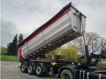 Tipper semi-trailer Kempf SKM 35/3 Stahl Rundmulde hydraulische Klappe 30q: picture 1