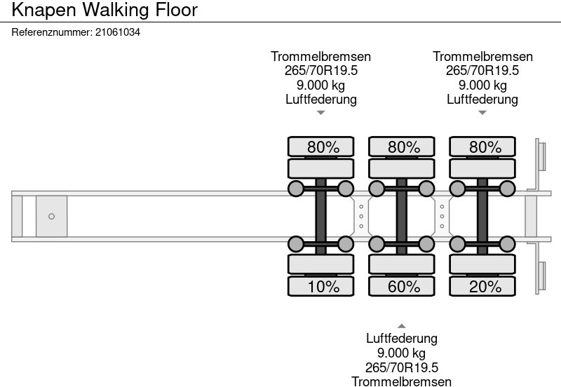 Walking floor semi-trailer Knapen Walking Floor: picture 12