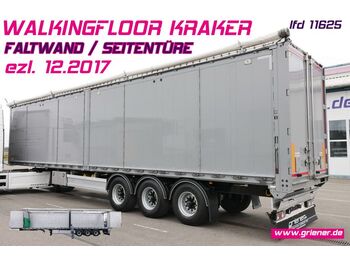 Walking floor semi-trailer Kraker CF-Z / 10 mm / 89 m³ / seitliche türen FALTWAND: picture 1