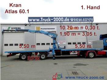 Semi-trailer Kramer Atlas 60.1 Kran SpezialTransport f.Container usw: picture 1