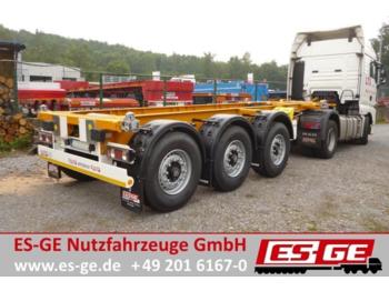 Container transporter/ Swap body semi-trailer Krone 3-Achs-Containerchassis: picture 1