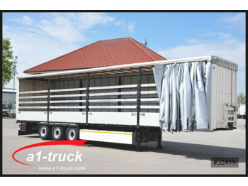 Curtainsider semi-trailer Krone 3 x SDP 27 , Bordwandsider, 1+ 3 = Liftachse, RS: picture 1
