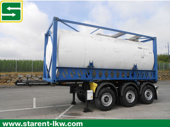 Tank semi-trailer Krone Containerchassis, 24.000 Liter Tank, 20 Fuß, BPW: picture 1
