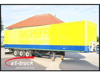 Closed box semi-trailer Krone Koffer, Textil, Doppselstock mit Balken,: picture 1