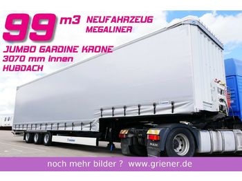 New Low loader semi-trailer Krone MEGA LINER JUMBO GARDINE HUBDACH 99 m³: picture 1