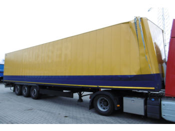 Closed box semi-trailer Krone SDK 27 EL B4-STG DOPPELSTOCK TEXTIL UNFALL: picture 1