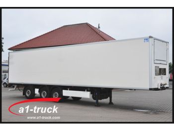 Closed box semi-trailer Krone SDK 27, Kühlkoffer, Lenkachse, Doppelstock: picture 1