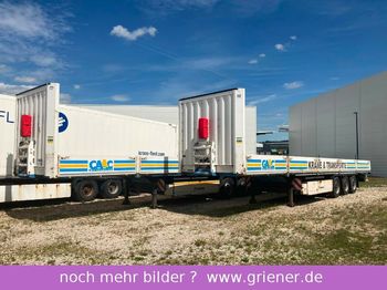 Container transporter/ Swap body semi-trailer Krone SDP 27 / BAUSTOFF TWISTLOCK CONTAINER: picture 1