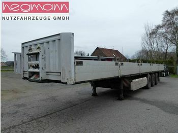 Dropside/ Flatbed semi-trailer Krone SDP 27, Baustoffpritsche, Rungentaschen, Lift. D: picture 1