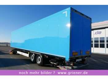 Closed box semi-trailer Krone SD 18 / KOFFER / LBW 2000 kg  / LICHTDACH / SAF: picture 1