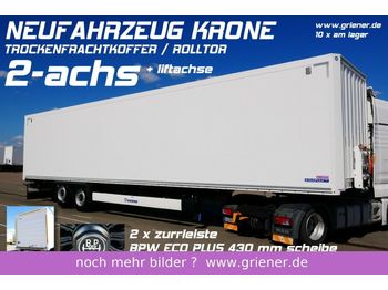 New Closed box semi-trailer Krone SZK 18/eLB4 LI / ROLLTOR / LIFTACHSE /ZURRLEISTE: picture 1